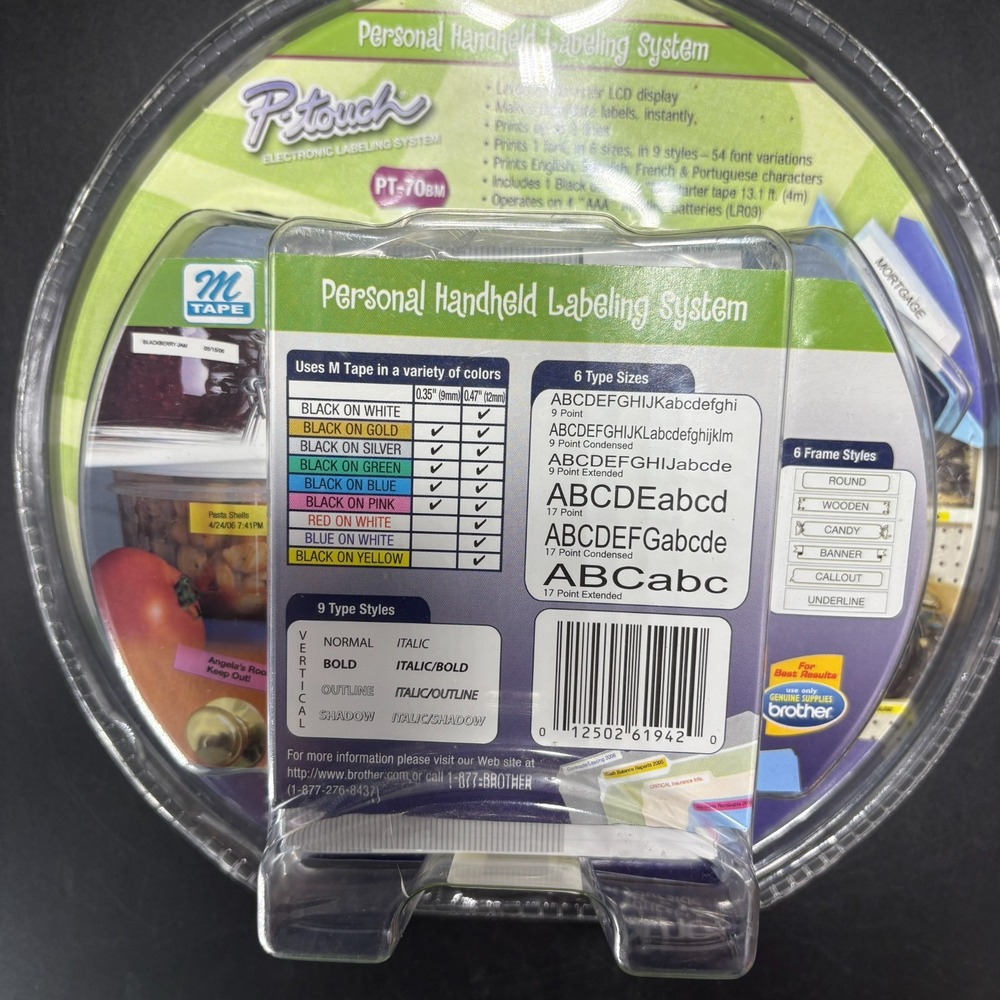 BRAND NEW Brother P-Touch PT-70BM Handheld Label Thermal Printer‎ Personal - Picture 6 of 9